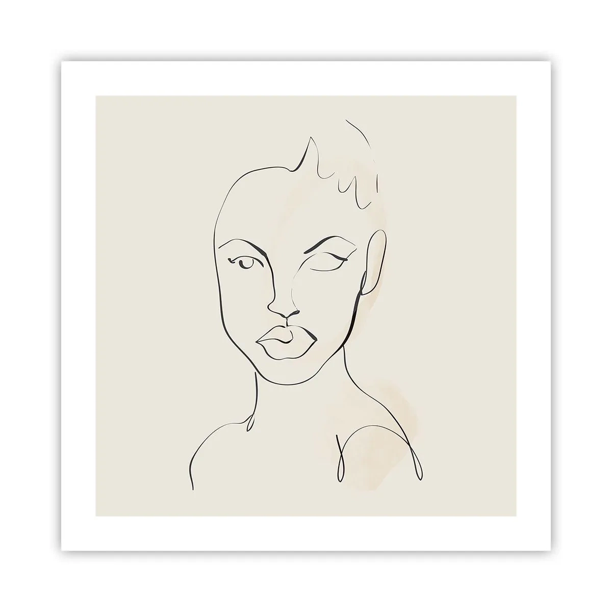 Plakat - Zarys zmysłowości - 50x50 cm