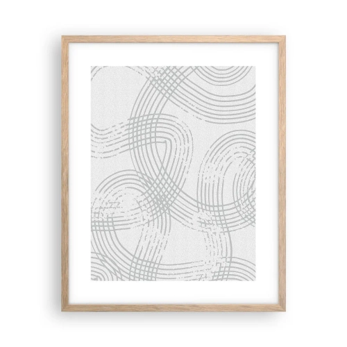 Plakat w ramie jasny dąb - Nie ma prostej drogi - 40x50 cm