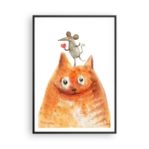 Plakat w czarnej ramie - Paradoksy miłości - 70x100 cm