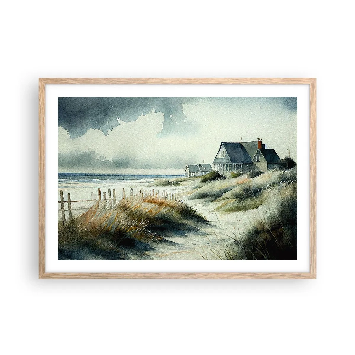Plakat w ramie jasny dąb - Z dala od zgiełku - 70x50 cm