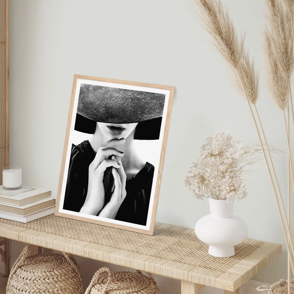 Plakat w ramie jasny dąb - Skryte piękno - 70x100 cm