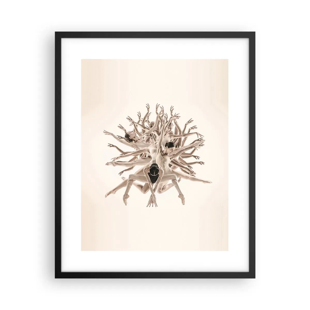 Plakat w czarnej ramie - Rozkwitanie w tańcu - 40x50 cm
