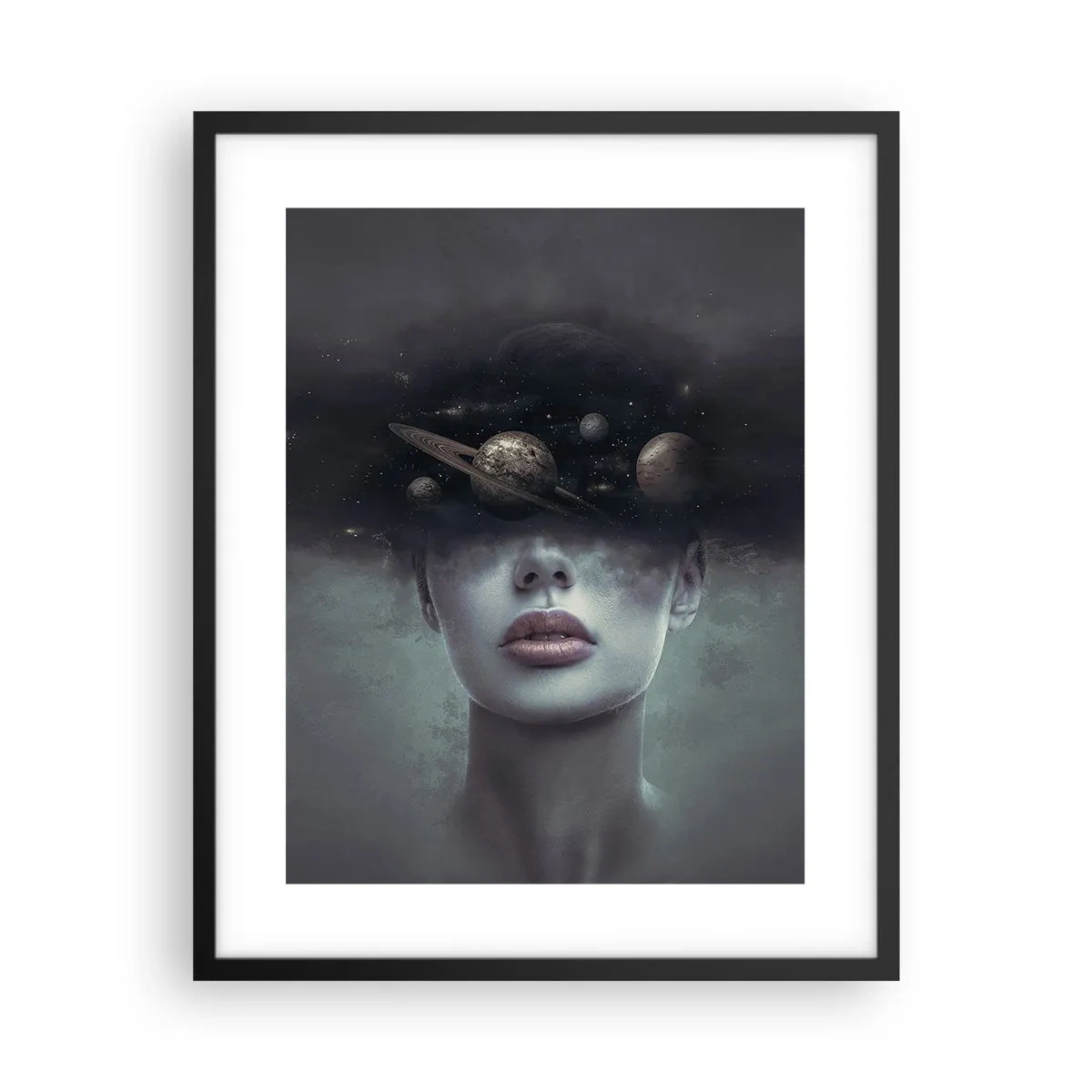 Plakat w czarnej ramie - A planety szaleją… - 40x50 cm