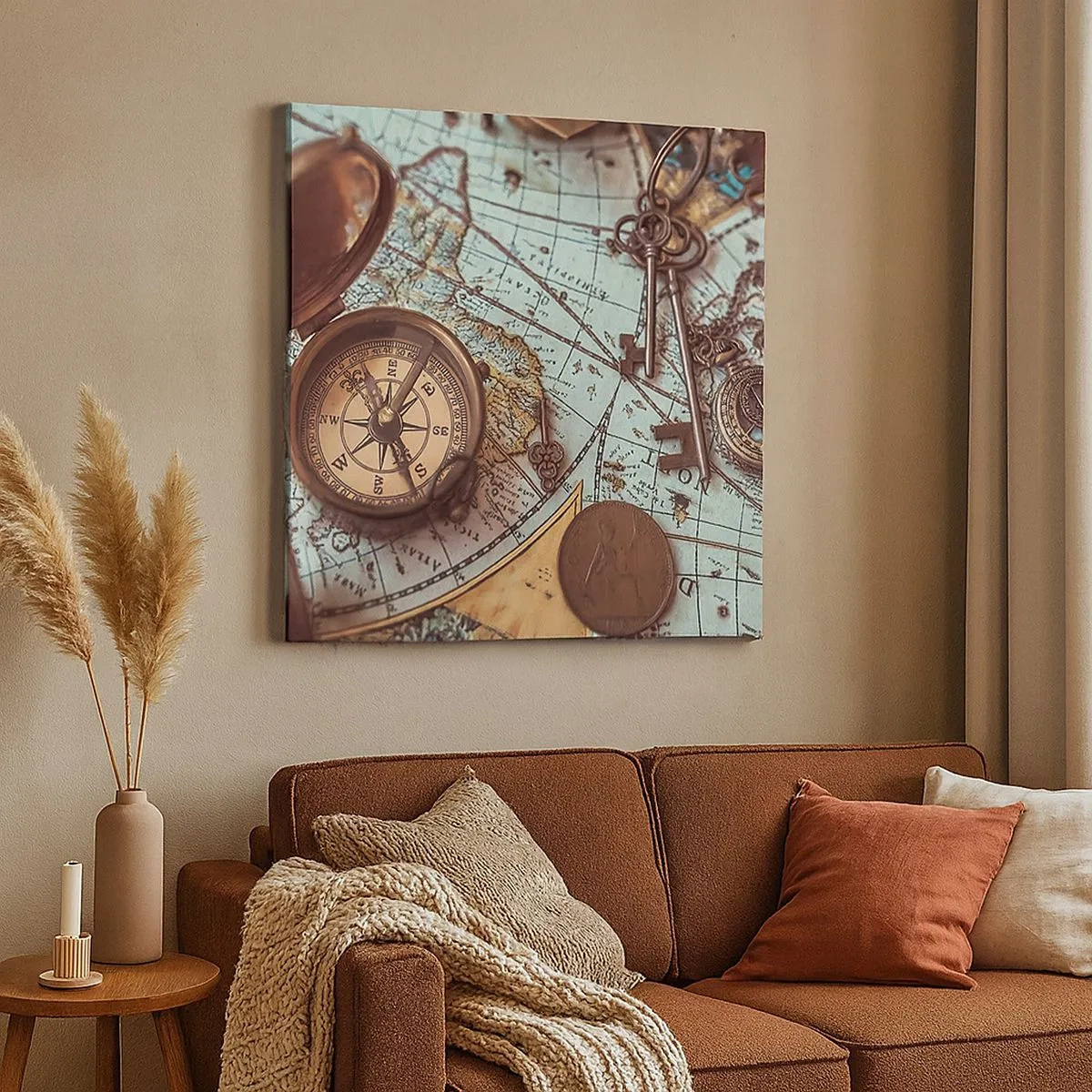 Obraz na płótnie - Dla poszukiwacza przygód - 30x30 cm