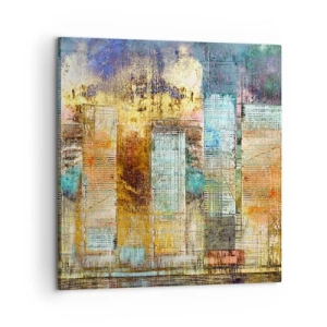 Obraz na płótnie - Słoneczna metropolia - 60x60 cm