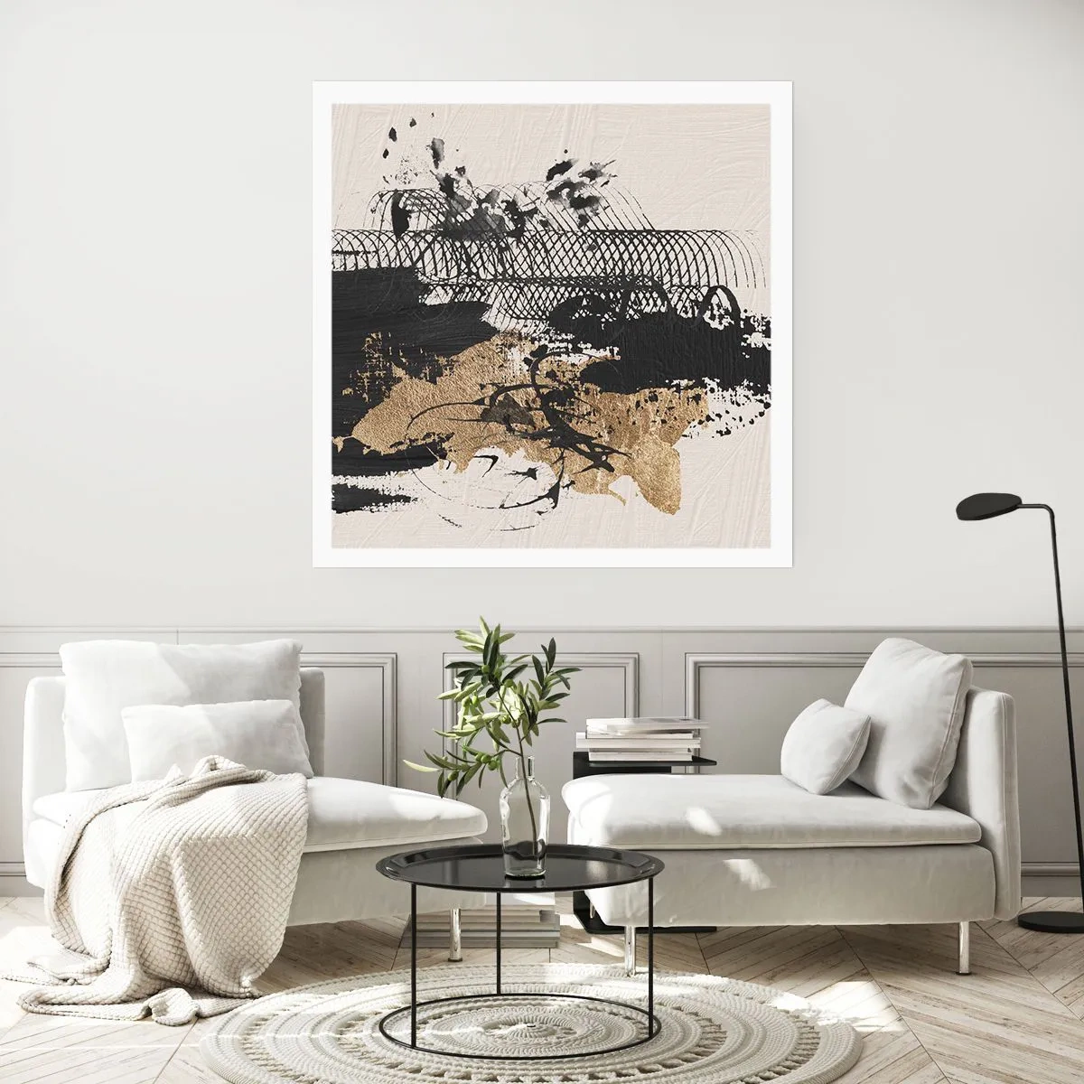 Plakat - Kompozycja z pasją - 50x50 cm