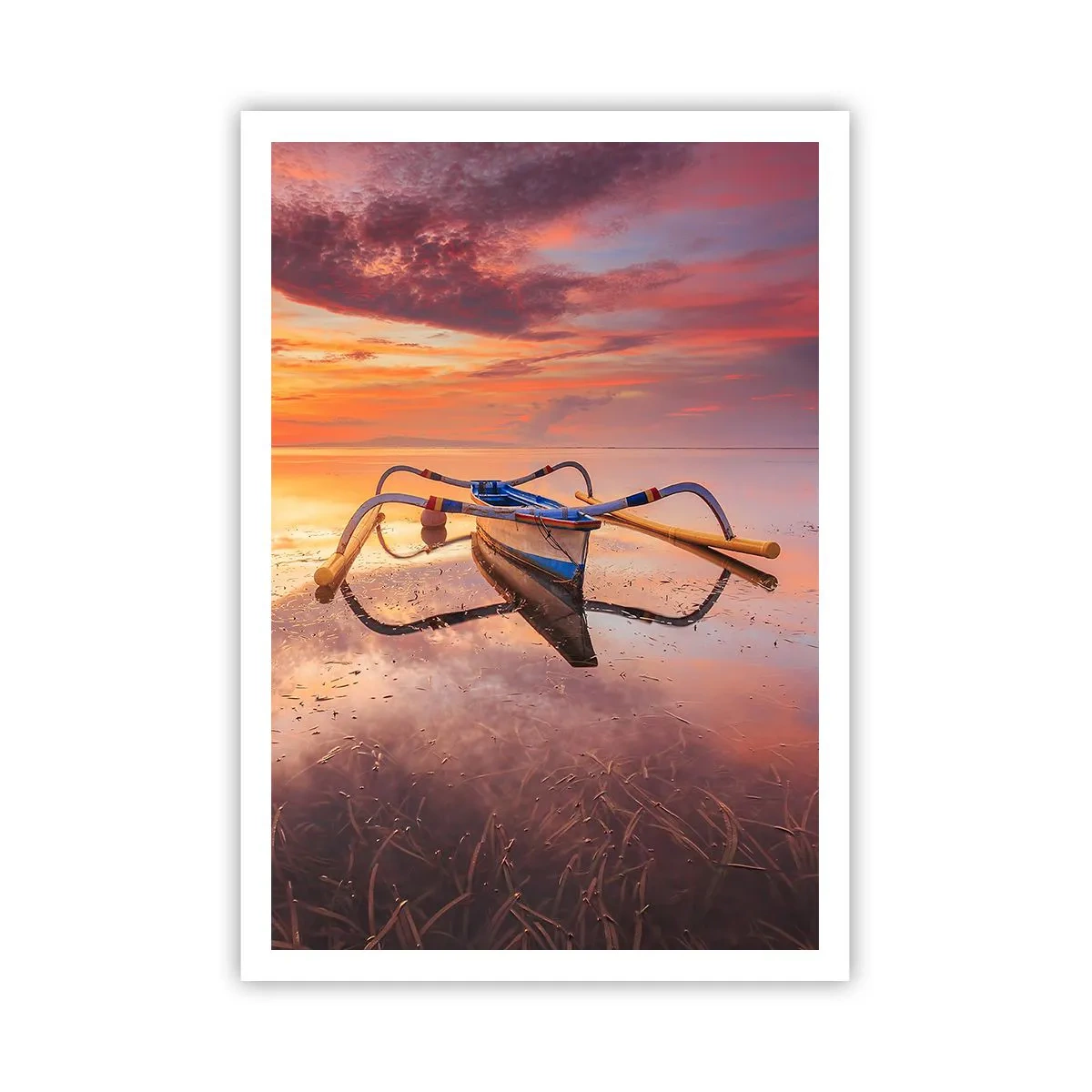 Plakat - Spokój tropikalnego wieczoru - 70x100 cm