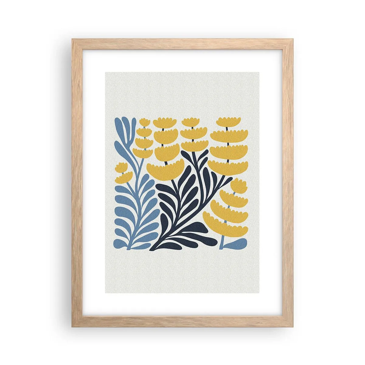 Plakat w ramie jasny dąb - Słoneczna rabata - 30x40 cm