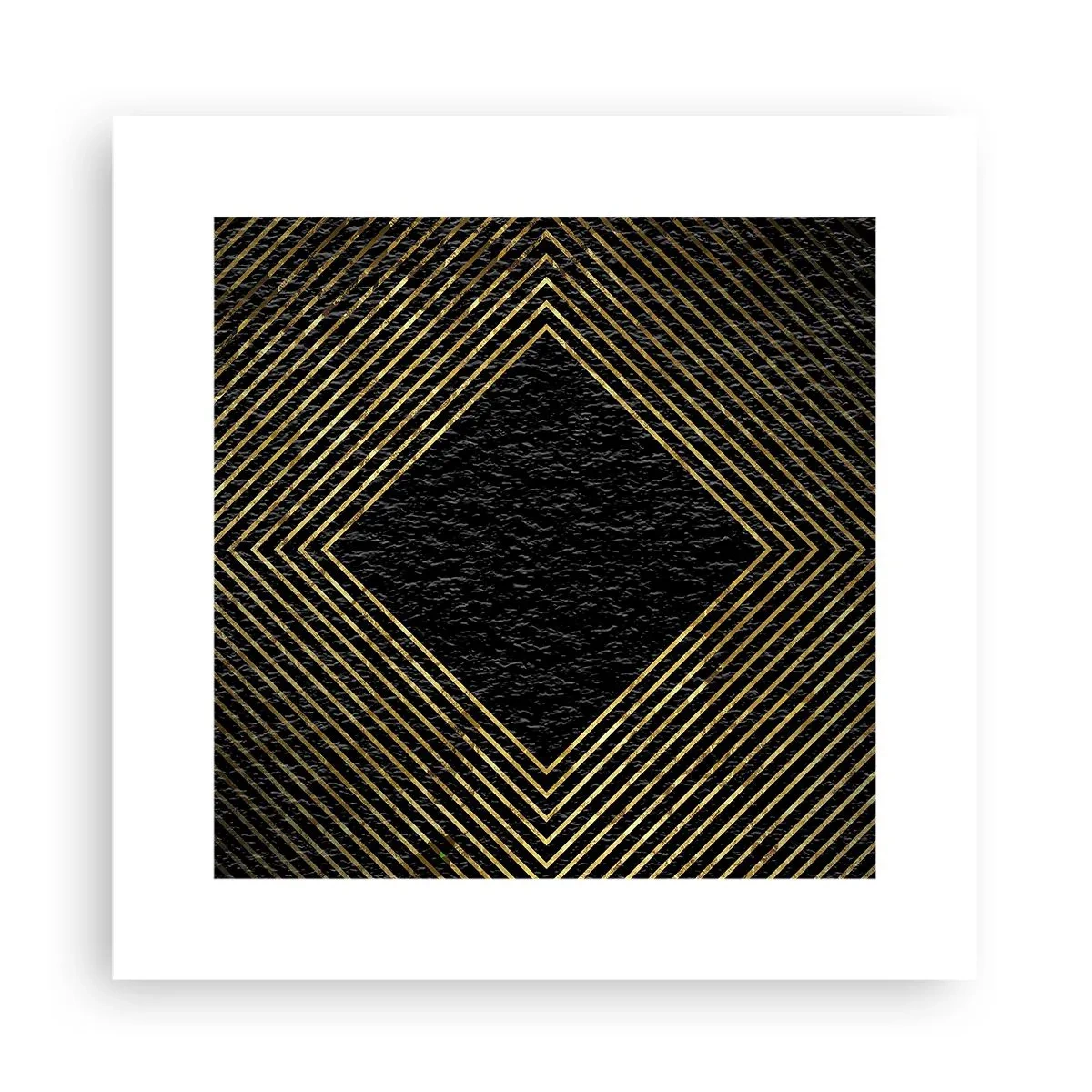 Plakat - Geometria w stylu glamour - 30x30 cm