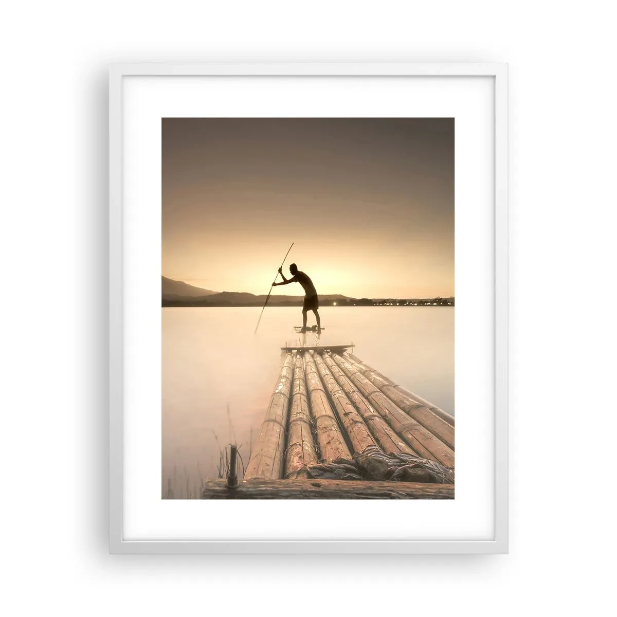 Plakat w białej ramie - Przed spoczynkiem - 40x50 cm