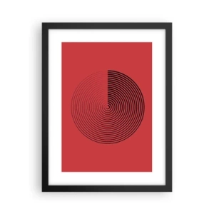 Plakat w czarnej ramie - Ruch kolisty - 30x40 cm