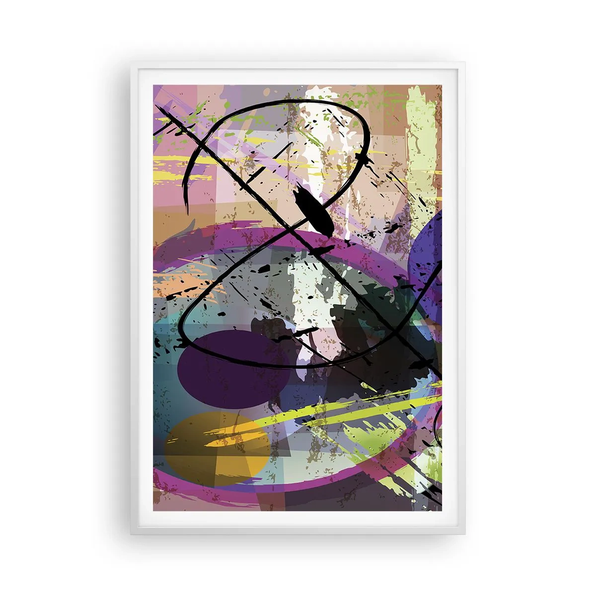 Plakat w białej ramie - Można wprost lub naokoło - 70x100 cm
