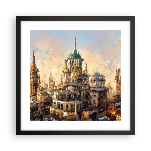 Plakat w czarnej ramie - Miasto miast - 40x40 cm