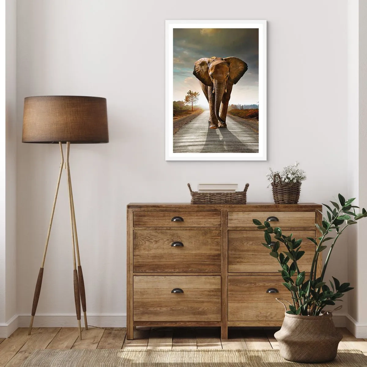 Plakat w białej ramie - I wcale nie w składzie porcelany - 61x91 cm