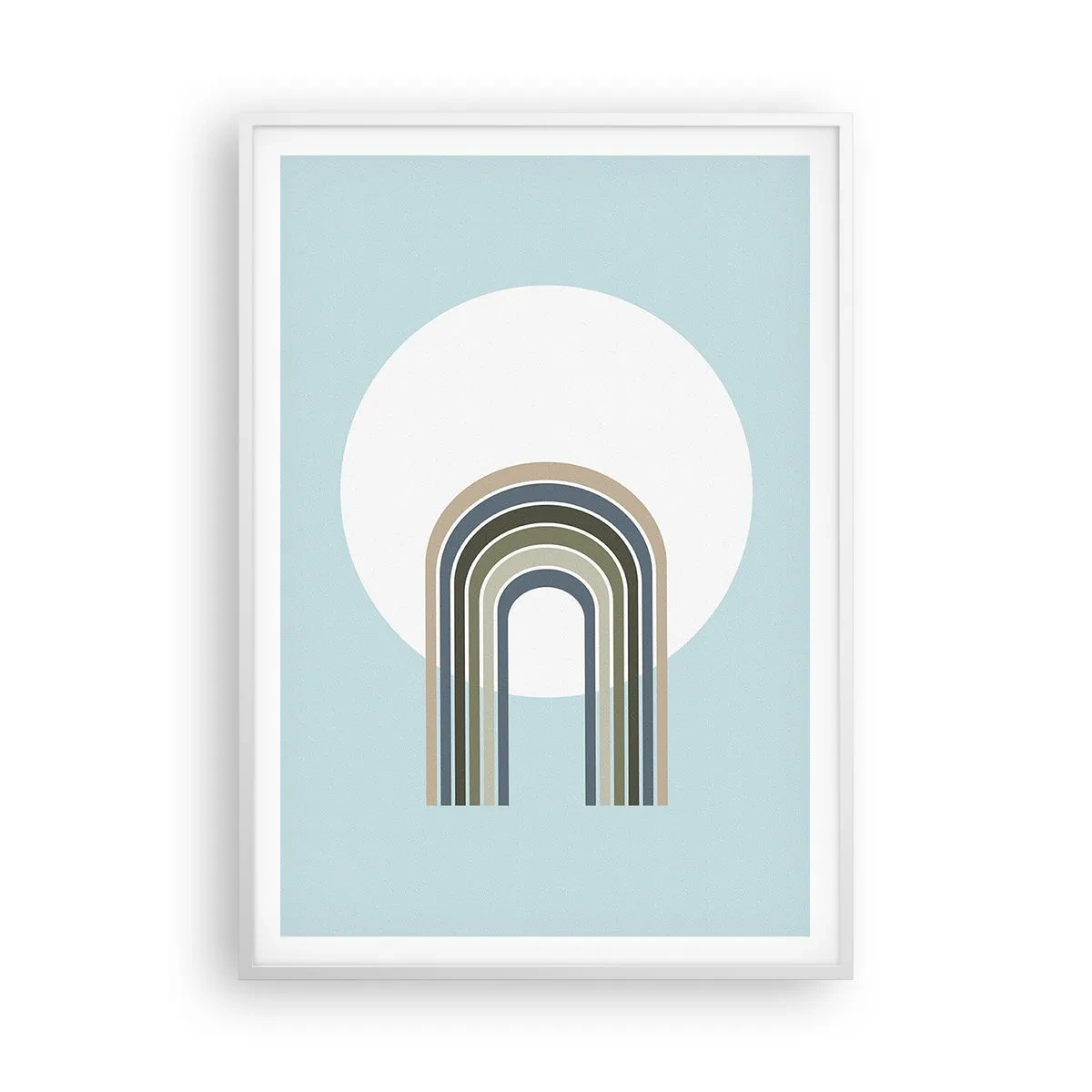 Plakat w białej ramie - Nieodparte przyciąganie - 70x100 cm