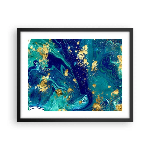 Plakat w czarnej ramie - Płatki słońca - 50x40 cm