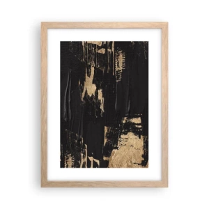 Plakat w ramie jasny dąb - Ślad dotyku - 30x40 cm