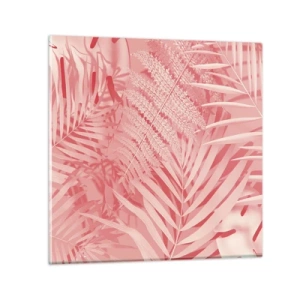 Obraz na szkle - Różowy koncept - 50x50 cm