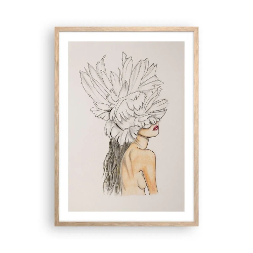 Plakat w ramie jasny dąb - Piękność ukoronowana - 50x70 cm