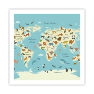 Plakat - Dobrzy sąsiedzi - 60x60 cm