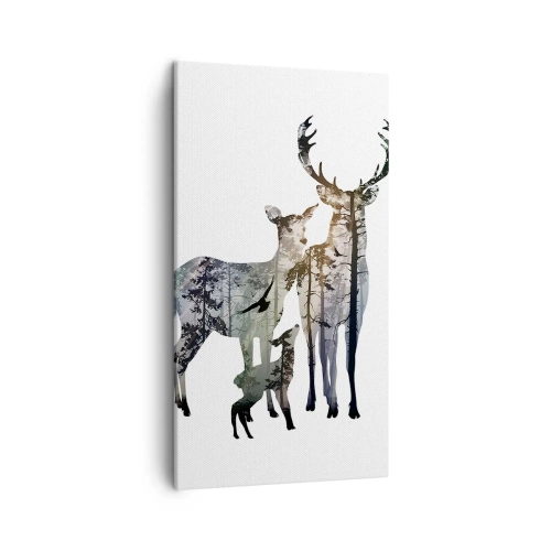 Obraz na płótnie - Rodzinna fotografia - 45x80 cm