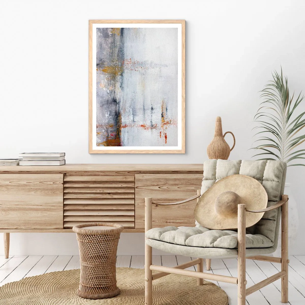 Plakat w ramie jasny dąb - Za powietrza zasłoną - 30x40 cm