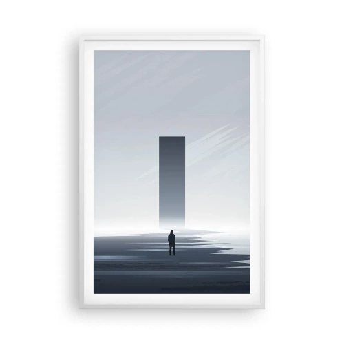 Plakat w białej ramie - Szansa czy zagrożenie? - 61x91 cm