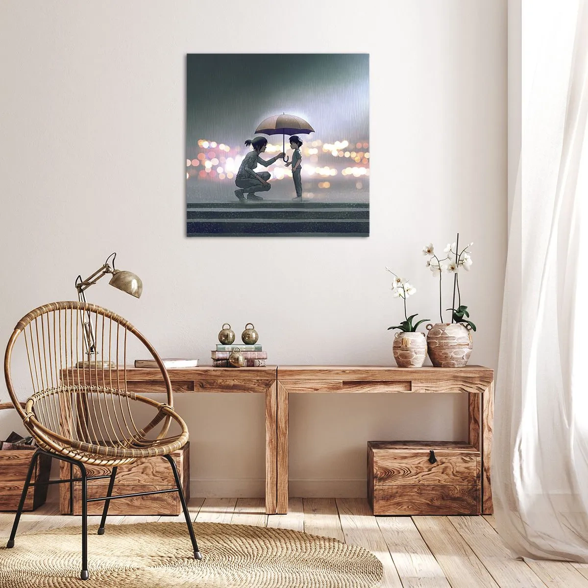 Obraz na płótnie - I już jest wszystko dobrze - 50x50 cm