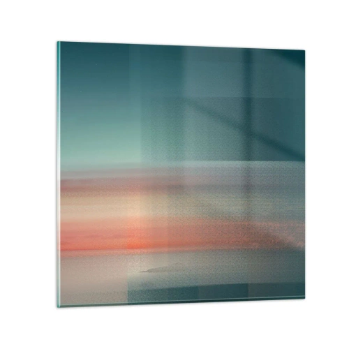 Obraz na szkle - Abstrakcja: fale światła - 60x60 cm