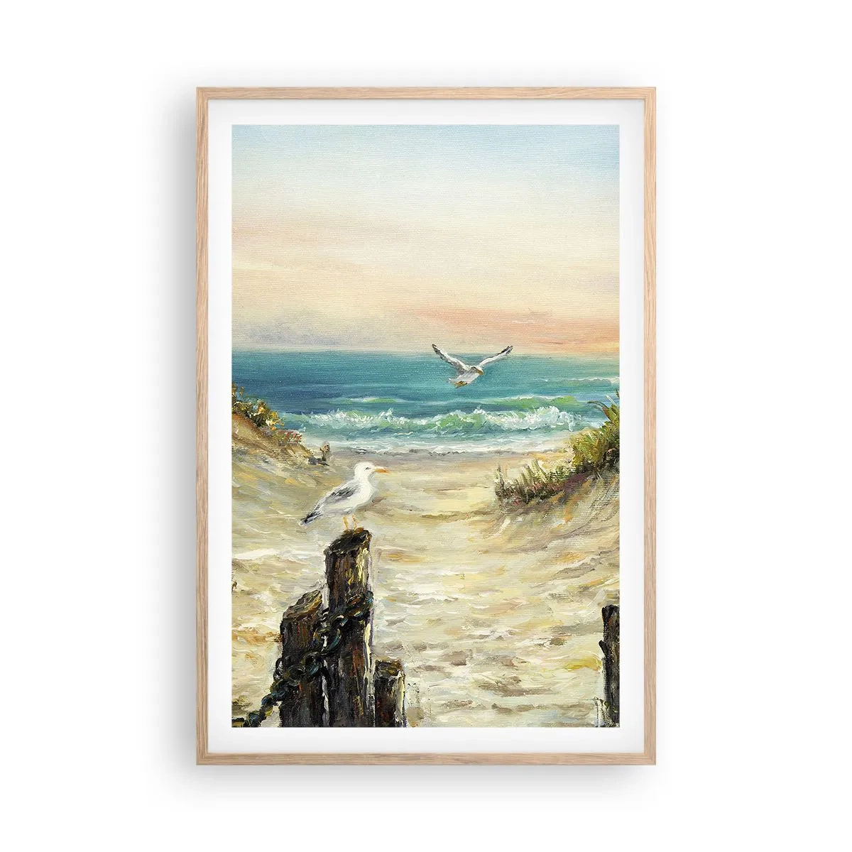 Plakat w ramie jasny dąb - Bezwietrzne zacisze - 61x91 cm