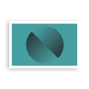 Plakat - Koło – geometryczna wariacja - 91x61 cm