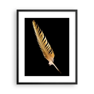 Plakat w czarnej ramie - Nie lada piórem opatrzony… - 40x50 cm