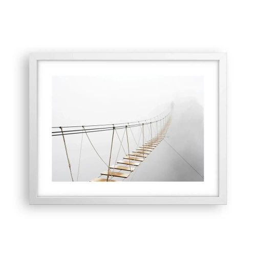 Plakat w białej ramie - Dokąd cię zaprowadzi? - 40x30 cm