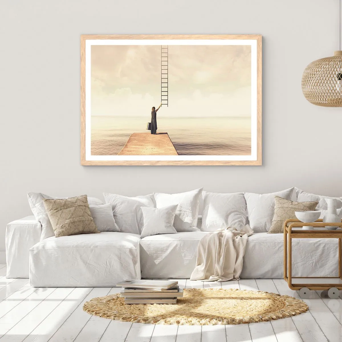 Plakat w ramie jasny dąb - Magiczna podróż - 91x61 cm