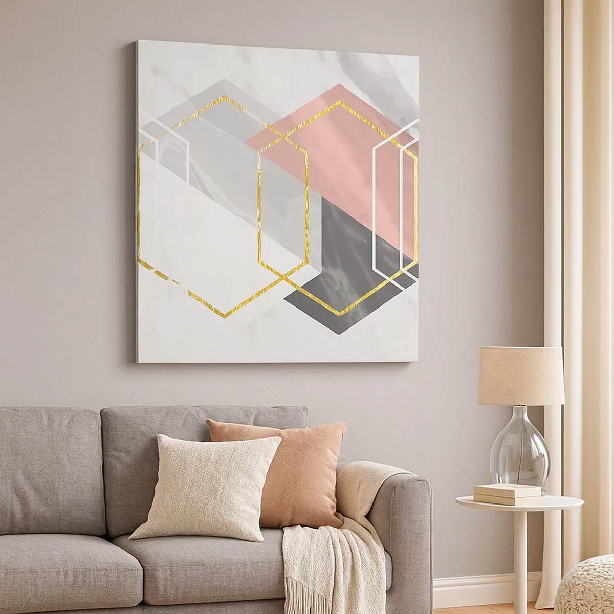 Obraz na płótnie - Kompozycja łańcuchowa - 30x30 cm