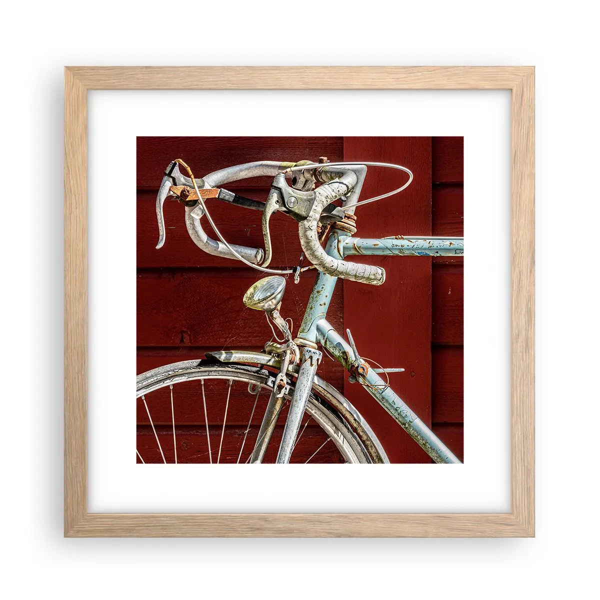 Plakat w ramie jasny dąb - Stworzony do zwycięstw - 30x30 cm