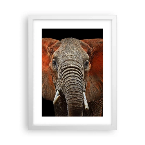 Plakat w białej ramie - Jestem dziki, a ty? - 30x40 cm