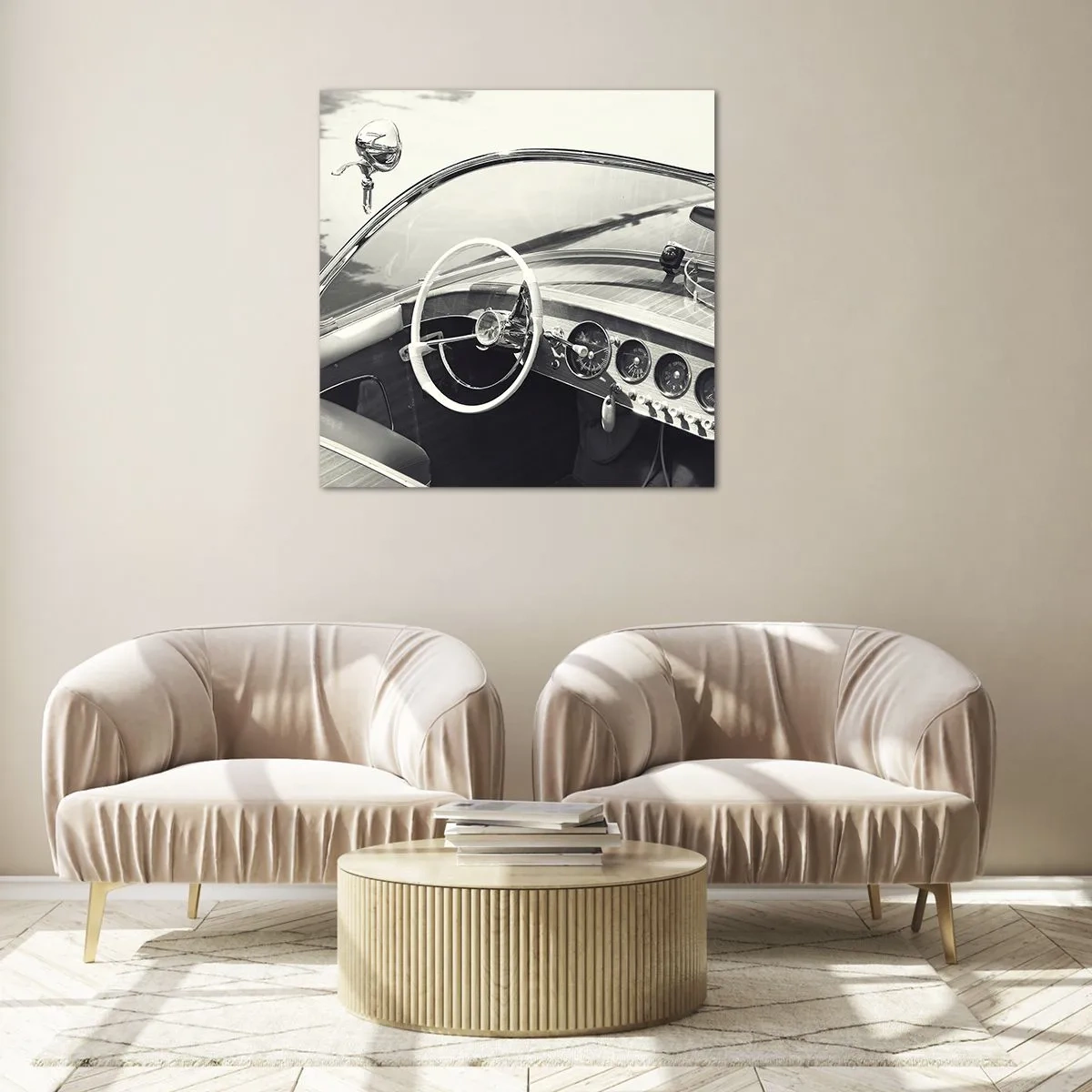 Obraz na szkle - Pogoda dla bogaczy - 30x30 cm