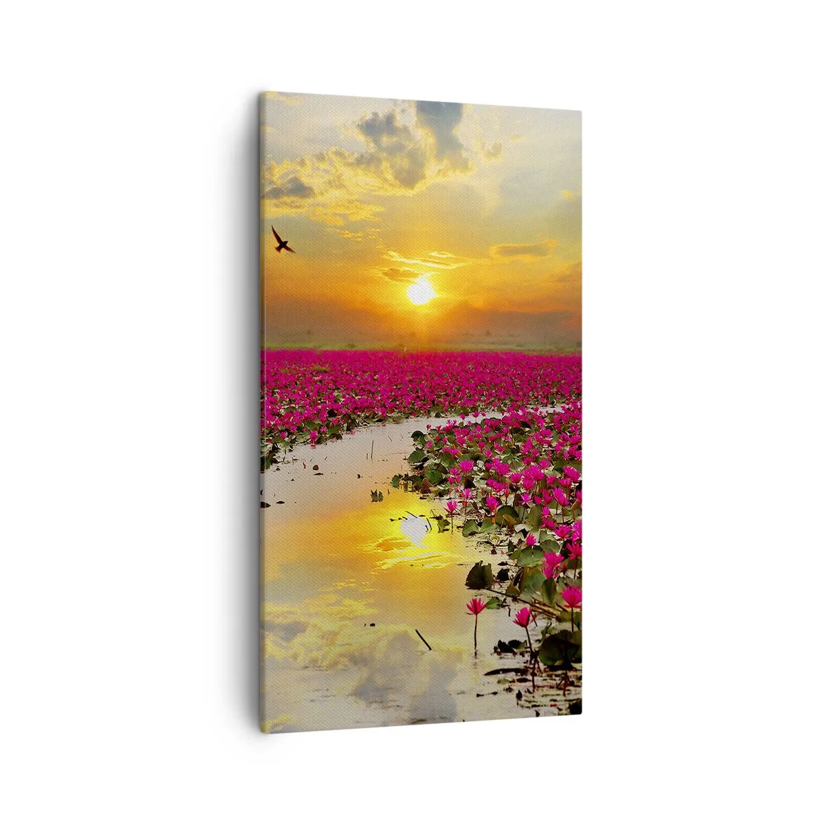 Obraz na płótnie - Tajemne życie jeziora - 45x80 cm