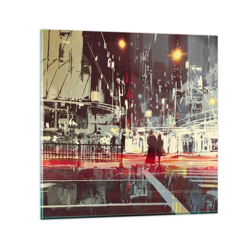 Obraz na szkle - Wielkomiejska przeprawa - 60x60 cm