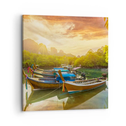 Obraz na płótnie - Przed pracowitym dniem - 70x70 cm