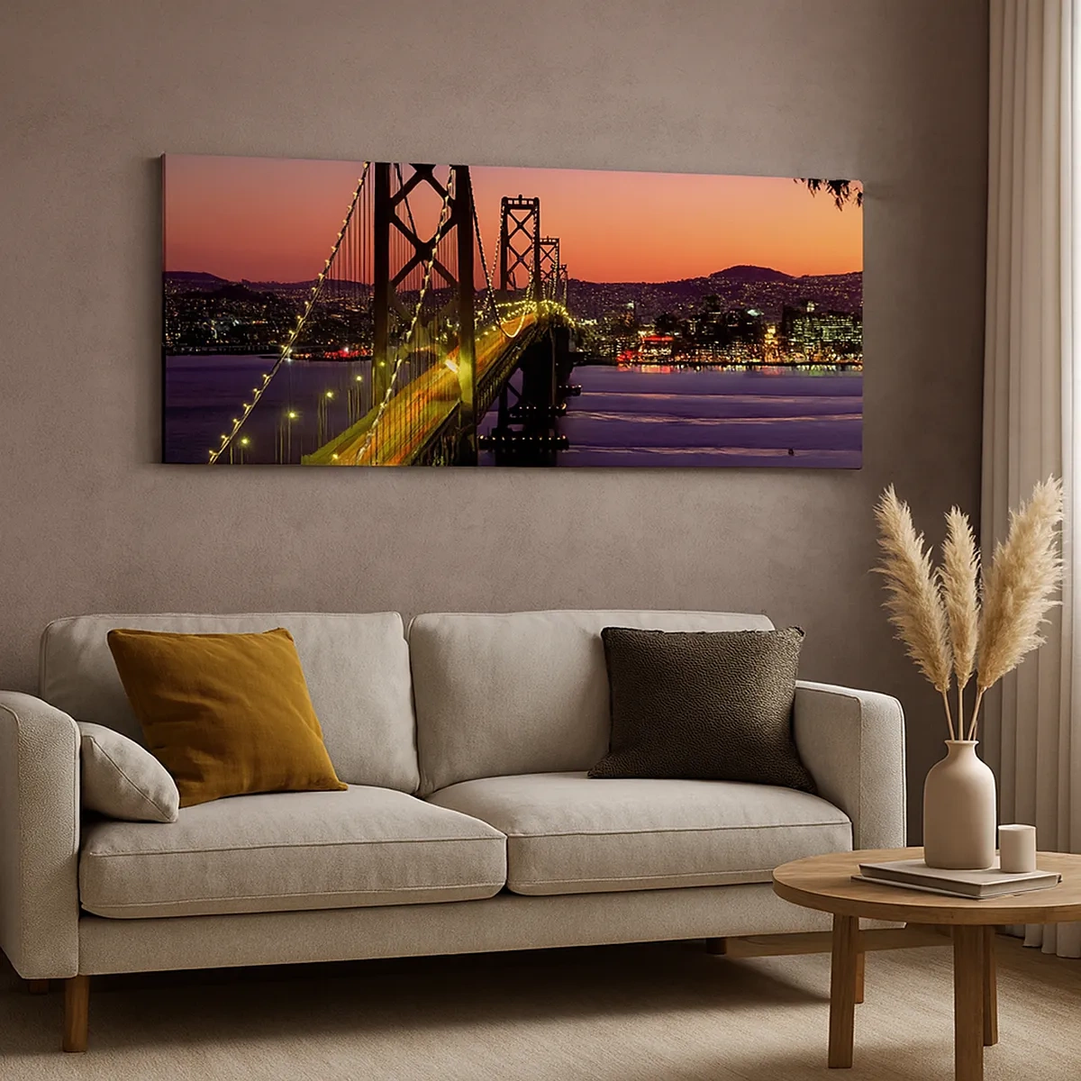 Obraz na płótnie - Wieczór we fiolecie - 30x30 cm