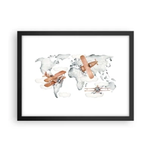 Plakat w czarnej ramie - W pionierskim duchu - 40x30 cm