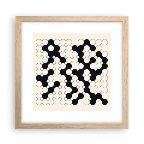 Plakat w ramie jasny dąb - Chińska gra – wariacja - 30x30 cm