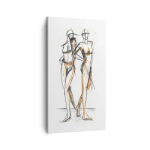 Obraz na płótnie - Studium wdzięku - 45x80 cm