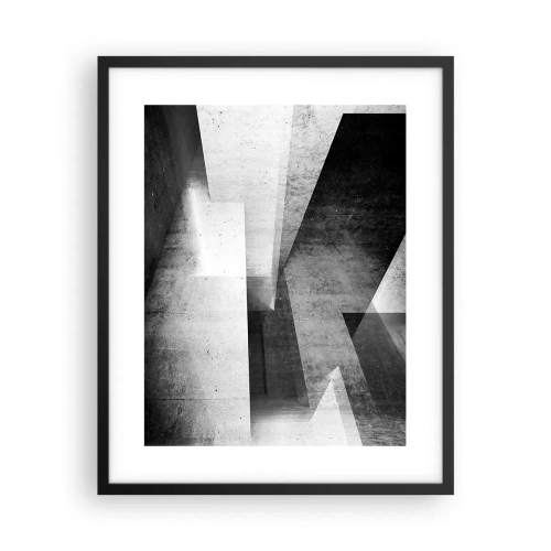 Plakat w czarnej ramie - Struktura przestrzeni - 40x50 cm