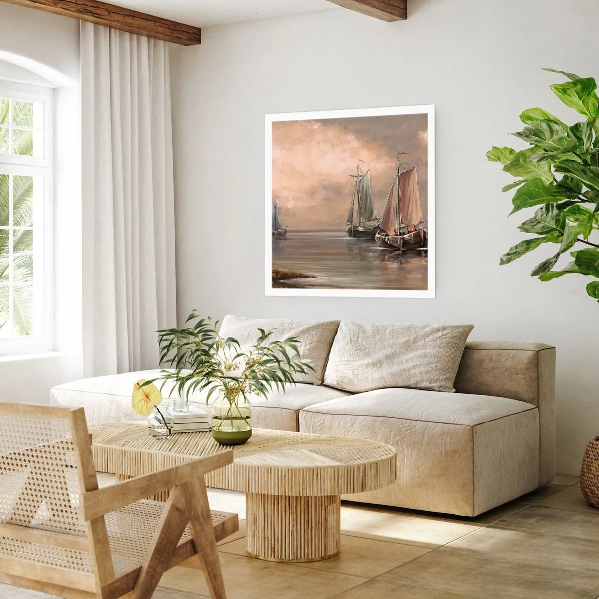 Plakat - Powrót żeglarzy - 50x50 cm