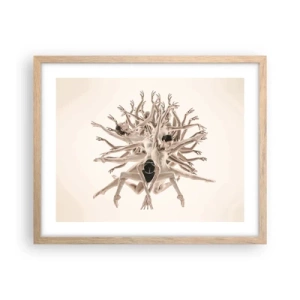 Plakat w ramie jasny dąb - Rozkwitanie w tańcu - 50x40 cm