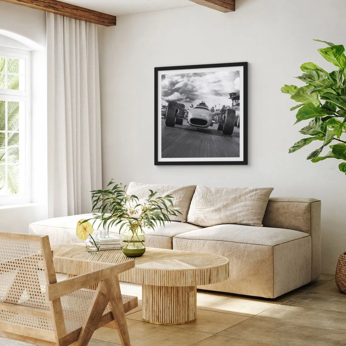 Plakat w czarnej ramie - Jest moc! - 40x40 cm