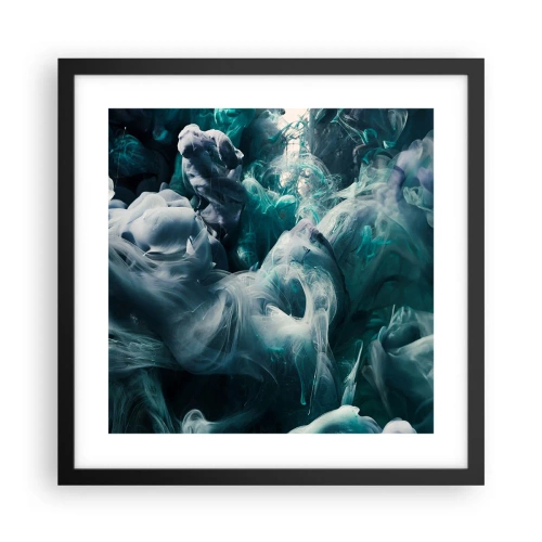 Plakat w czarnej ramie - Ruch koloru - 40x40 cm